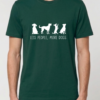 Tricou din bumbac organic Premium-Less people, more dogs, Unisex