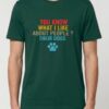 Tricou din bumbac organic Premium-I like people's dogs, Unisex
