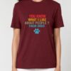 Tricou din bumbac organic Premium-I like people's dogs, Unisex