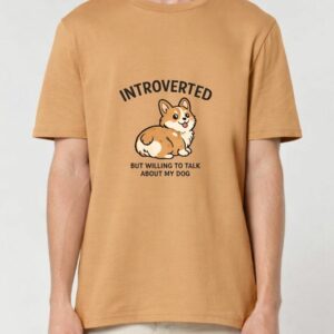 Tricou din bumbac organic Premium-Introverted, Unisex