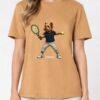 Tricou din bumbac organic Premium-Tennis Dog, Unisex