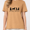 Tricou din bumbac organic Premium-Less people, more dogs, Unisex