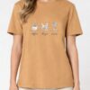 Tricou din bumbac organic Premium-Coffee, dogs and wine, Unisex