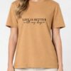 Tricou din bumbac organic Premium-Life is better with my dogs dogs, Unisex
