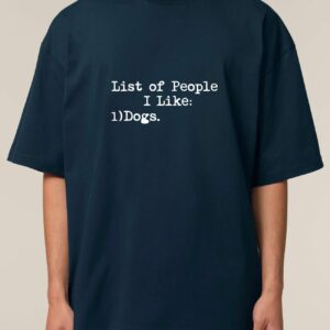 Tricou bumbac organic Oversized-List of people I like, Unisex