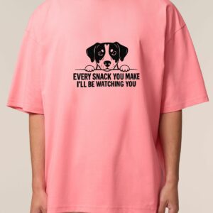 Tricou bumbac organic Oversized-Watching you, Unisex
