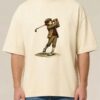 Tricou bumbac organic Oversized-Golf Dog, Unisex
