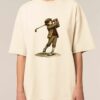 Tricou bumbac organic Oversized-Golf Dog, Unisex