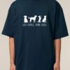 Tricou bumbac organic Oversized-Less people, more dogs, Unisex
