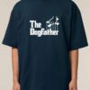 Tricou bumbac organic Oversized-The Dogfather, Unisex