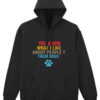 Hanorac printat-I like people's dogs, Unisex