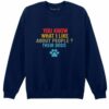 Bluza printata-I like people's dogs, Unisex